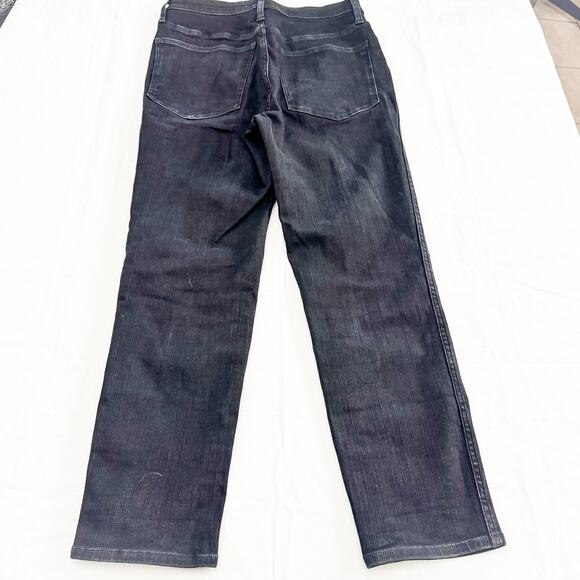 Madewell Curvy Stovepipe Black Denim Jeans Straight Leg Size 30 MINT - Picture 3 of 9